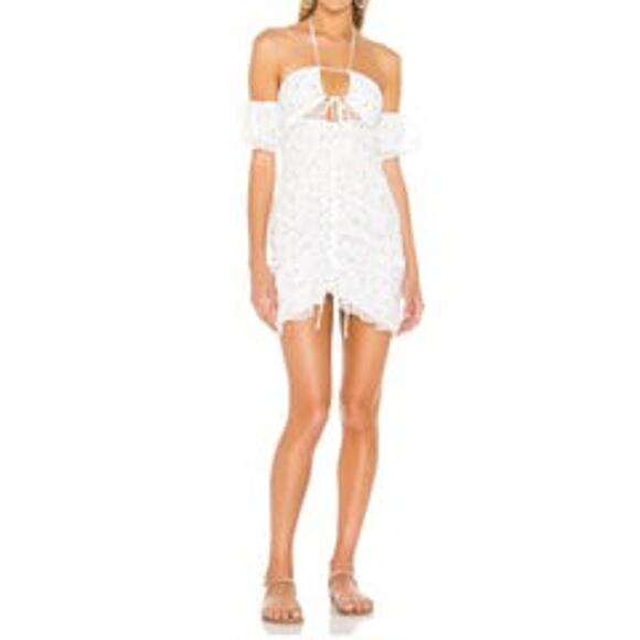 For Love & Lemons X Revolve Sand Dollar Mini Dress - M - Picture 1 of 7